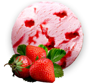 VOLOGODSKY PLOMBIR WITH STRAWBERRY AND STRAWBERRY FILLING TRAY